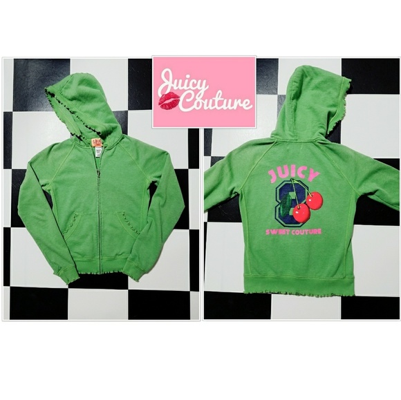 Juicy Couture Tops - 🍒 Juicy Couture Cherry Pistachio Hoodie 🍒